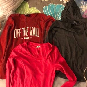 Bundle!! Vans,Pink,American Eagle..x3 Longsleeve tshirts